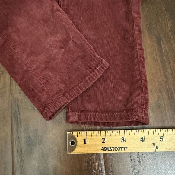 CITIZENS OF HUMANITY Avedon Low Rise Skinny Red Corduroy Jeans in Maroon - Picture 14 of 14